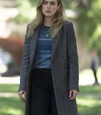 Manifest S04 Michaela Stone Grey Coat