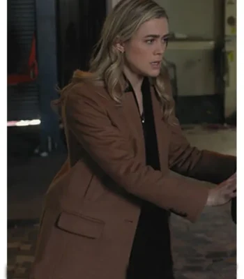 Manifest Michaela Stone Wool Brown Coat