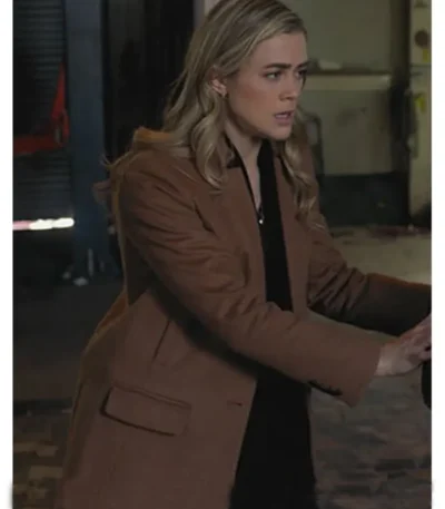 Manifest Michaela Stone Wool Brown Coat