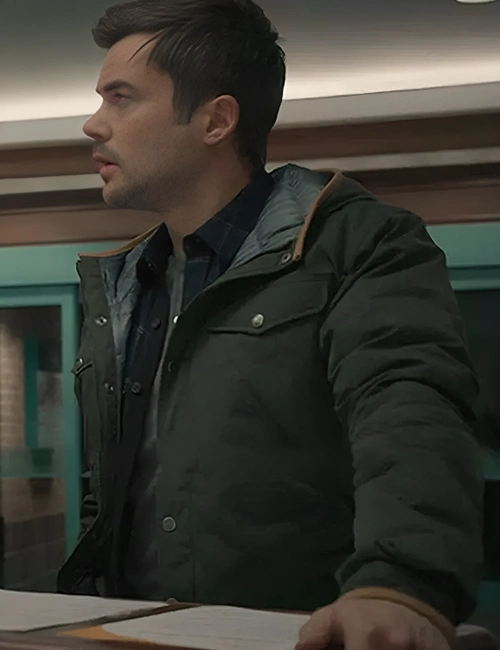 Manifest Zeke Landon Green Cotton Jacket Manifest Zeke Landon Green Cotton Jacket