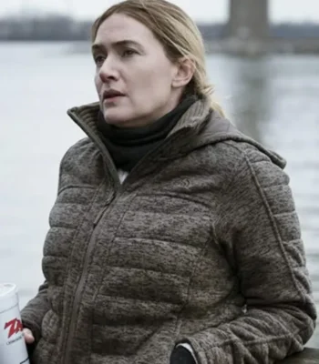 Mare of Easttown Kate Winslet Grey Hooded Jacket