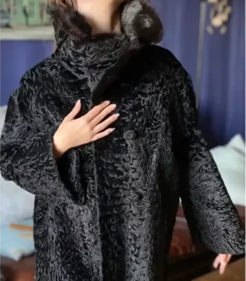 Marianna Persian Lamb Fur Black Coat