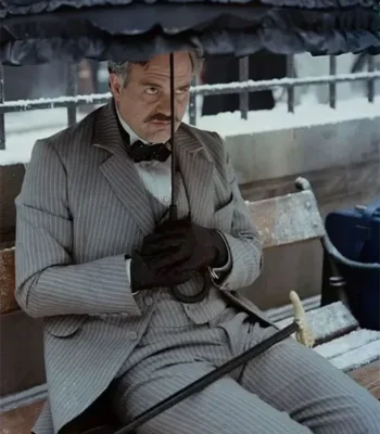Mark Ruffalo Poor Things Grey stripe suit