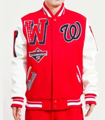 Mash Up Washington Nationals Varsity Jacket