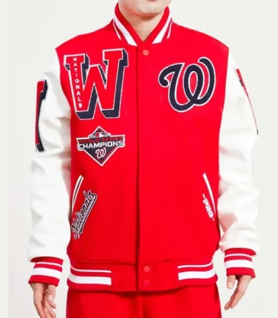 Mash Up Washington Nationals Varsity Jacket