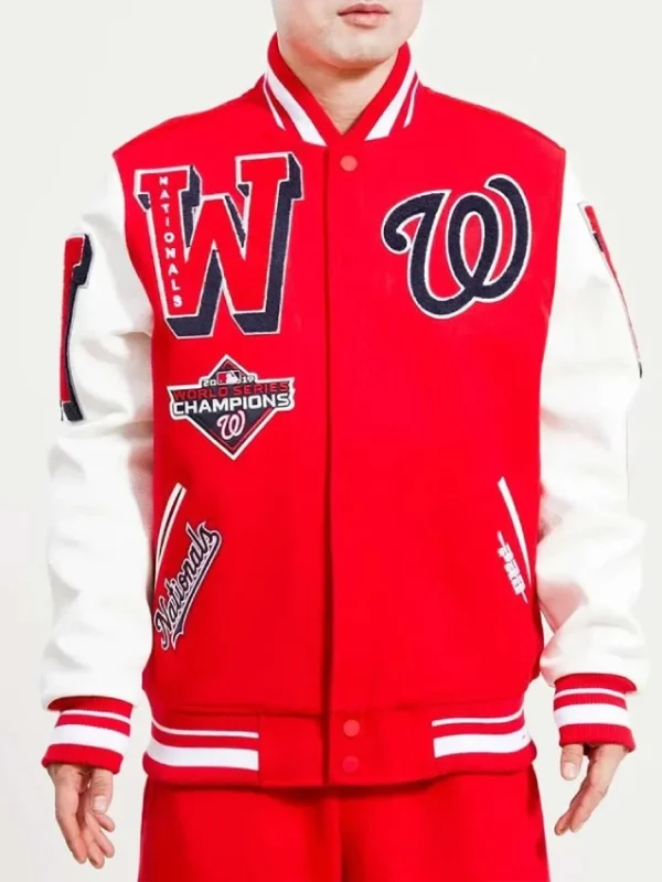 Mash Up Washington Nationals Varsity Jacket