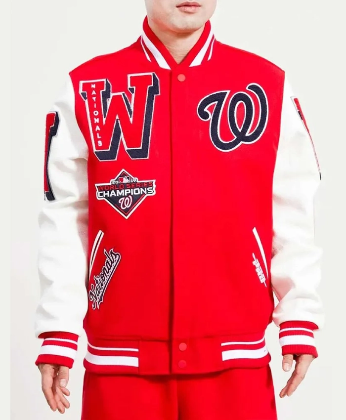 Mash Up Washington Nationals Varsity Jacket Mash Up Washington Nationals Varsity Jacket