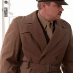 Matt Damon Oppenheimer Brown Trench Coat