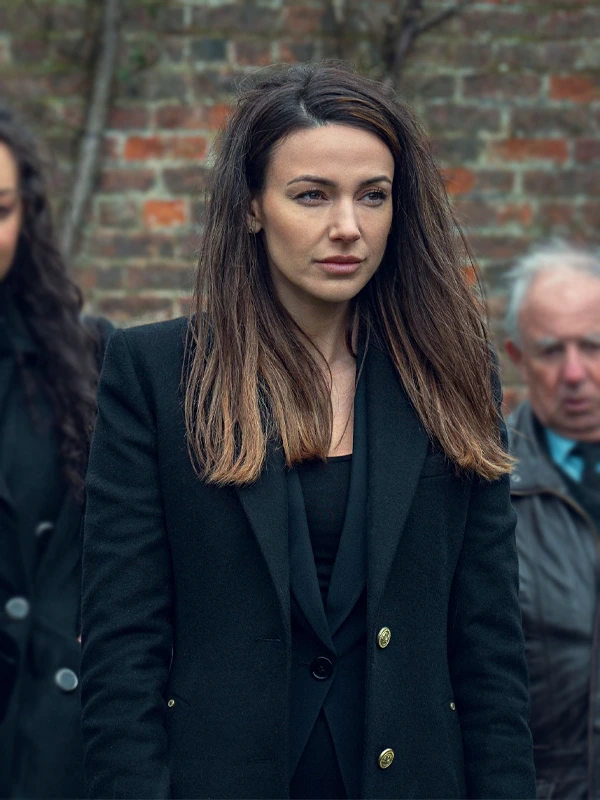 Maya Stern Fool Me Once 2024 Black Long Coat Maya Stern Fool Me Once 2024 Black Long Coat