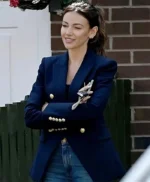 Maya Stern Fool Me Once TV Series Blue Blazer