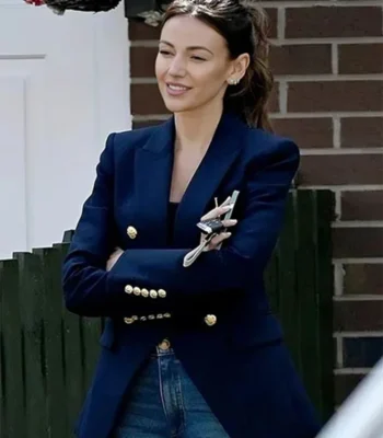 Maya Stern Fool Me Once TV Series Blue Blazer