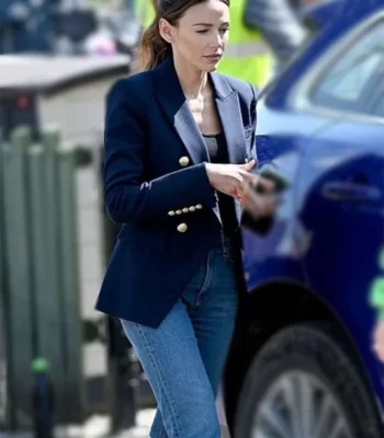 Maya Stern Fool Me Once TV Series Blue Blazer