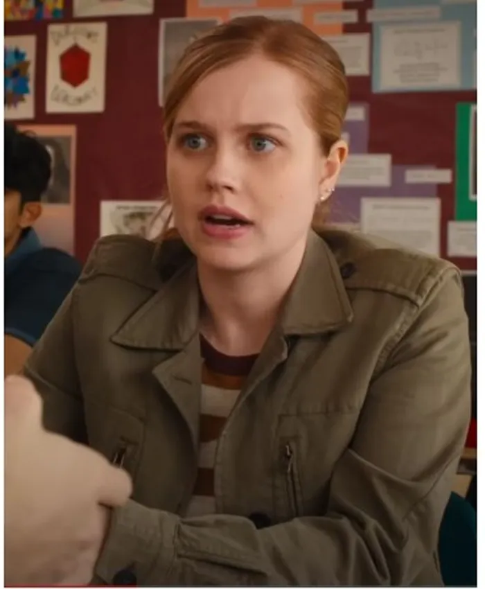 Mean Girls 2024 Angourie Rice Green Cotton Jacket Mean Girls 2024 Angourie Rice Green Cotton Jacket