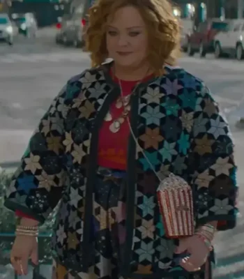 Melissa McCarthy Movie Genie 2023 Quilted Floral Jacket