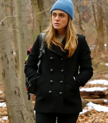 Melissa Roxburgh Manifest Double Breasted Peacoat