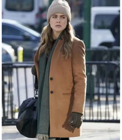 Melissa Roxburgh Manifest Michaela Brown Coat