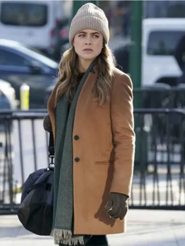 Melissa Roxburgh Manifest Michaela Brown Coat