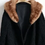 Men’s Karakul Persian Lamb With Mink Fur Collar Coat