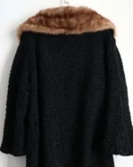 Men’s Karakul Persian Lamb With Mink Fur Collar Coat