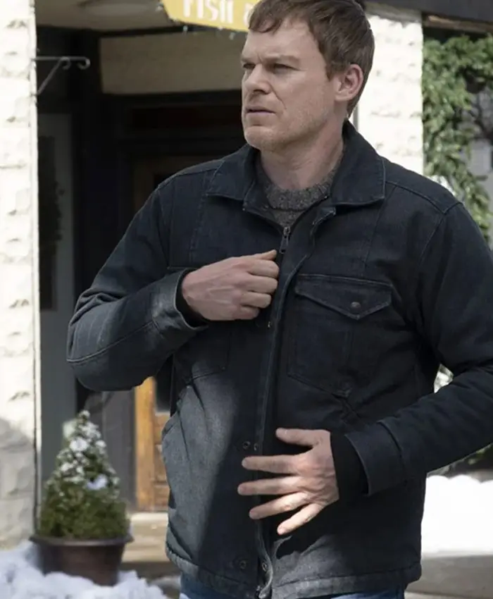 Michael C. Hall Dexter New Blood Black Cotton Jacket Michael C. Hall Dexter New Blood Black Cotton Jacket