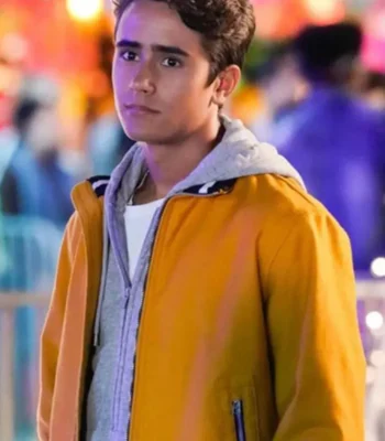 Michael Cimino Love Victor Salazar Stand-Up Collar Yellow Jacket
