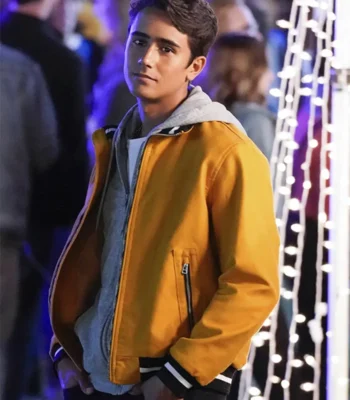 Michael Cimino Love Victor Salazar Stand-Up Collar Yellow Jacket