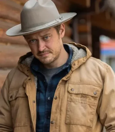 Michael Dorman Joe Pickett S01 Brown Cotton Jacket