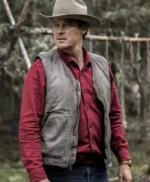 Michael Dorman Joe Pickett S02 Grey Cotton Vest