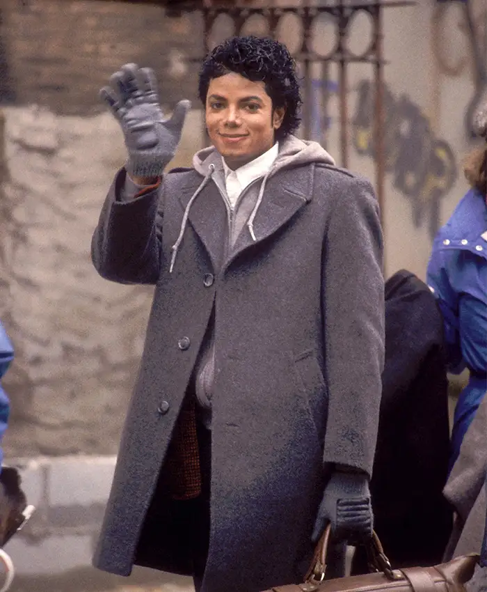 Michael Jackson Gray Wool Coat Michael Jackson Gray Wool Coat