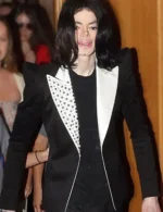 Michael Jackson Payday Black and White Studded Blazer