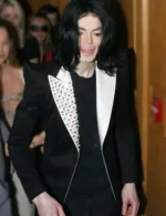 Michael Jackson Payday Black and White Studded Blazer