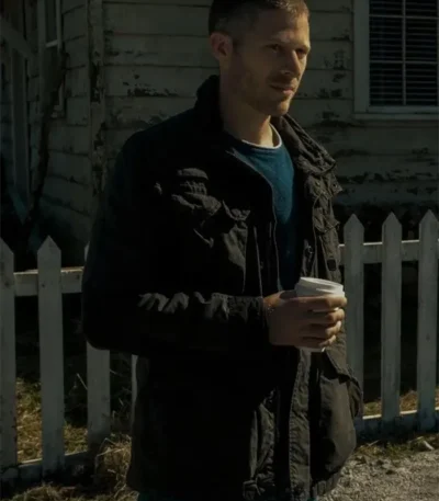 Midnight Mass Zach Gilford Black Cotton Jacket