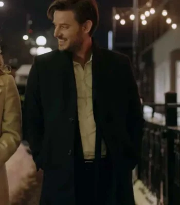 Midnight at the Magnolia Jack Russo Black Long Coat