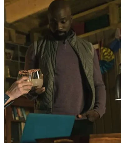 Mike Colter Evil Season 3 Green Vest