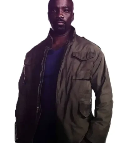 Mike Colter Jessica Jones Brown Field Jacket