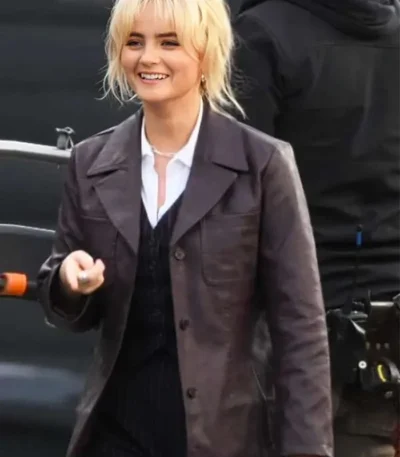Millie Gibson Doctor Who S02 Brown Blazer