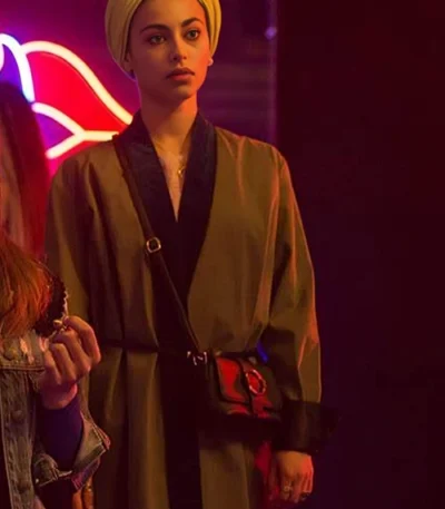 Mina El Hammani Elite S03 Nadia Green Long Coat
