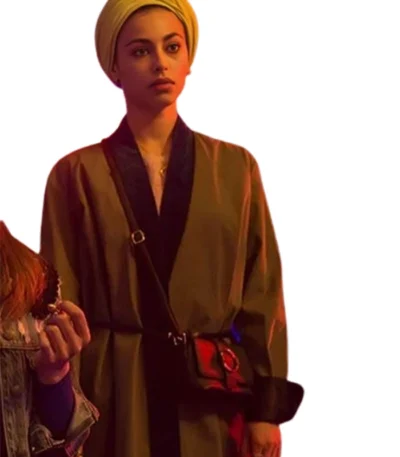 Mina El Hammani Elite S03 Nadia Green Long Coat