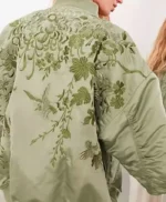Mina El Hammani Elite S08 Green Floral Embroidered Jacket
