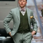Mission Impossible Fallout 6 Benji Dunn Plaid Tuxedo Suit