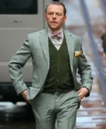 Mission Impossible Fallout 6 Benji Dunn Plaid Tuxedo Suit
