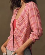 Molly Lansing-Davis General Hospital Plaid Buttondown Shirt