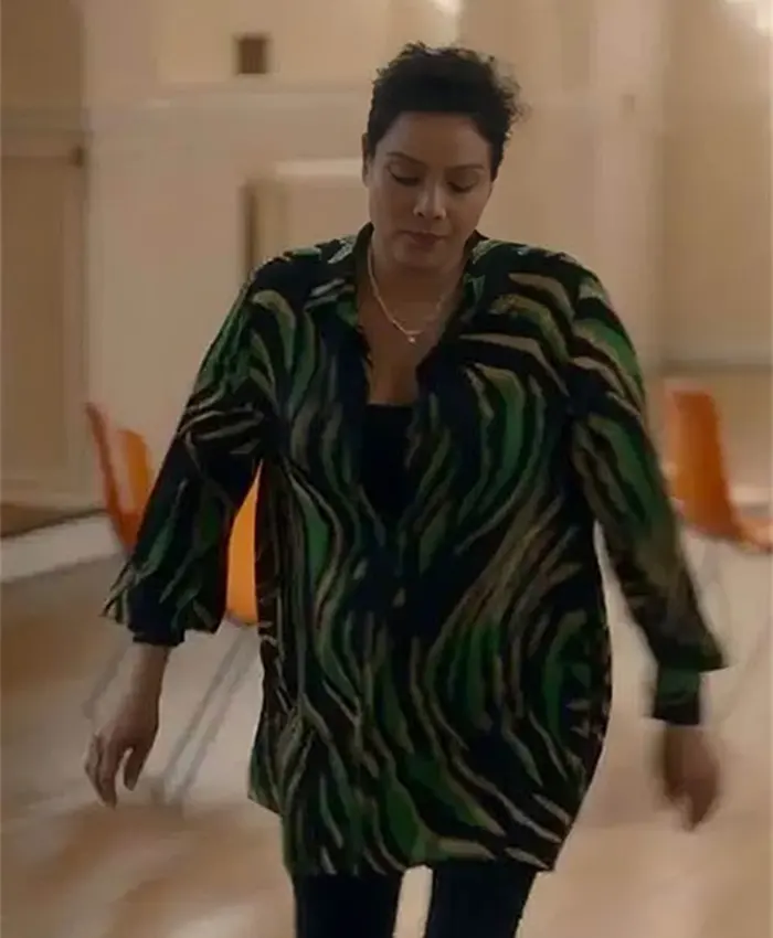 Molly Sardana Fool Me Once 2024 Green Printed Shirt Molly Sardana Fool Me Once 2024 Green Printed Shirt