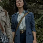 Monarch Legacy of Monsters Keiko Miura Blue Stripped Blazer