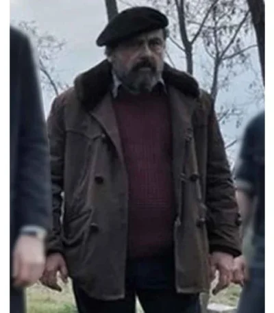Money Heist Moscú Brown Leather Coat