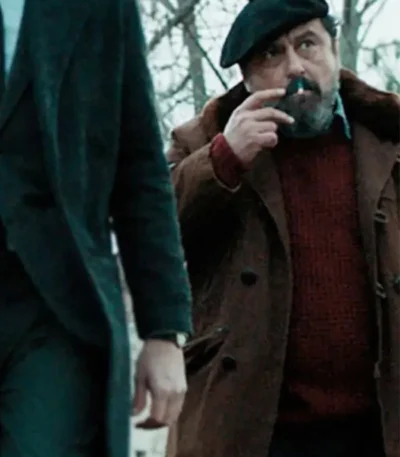 Money Heist Moscú Brown Leather Coat