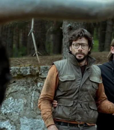 El Professor Money Heist Season 03 Grey Color Vest