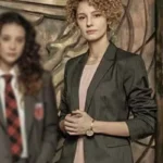 Mónica Gaztambide Money Heist Cotton Grey Blazer