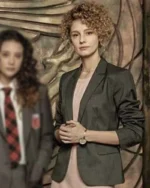 Mónica Gaztambide Money Heist Cotton Grey Blazer