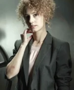 Mónica Gaztambide Money Heist Cotton Grey Blazer